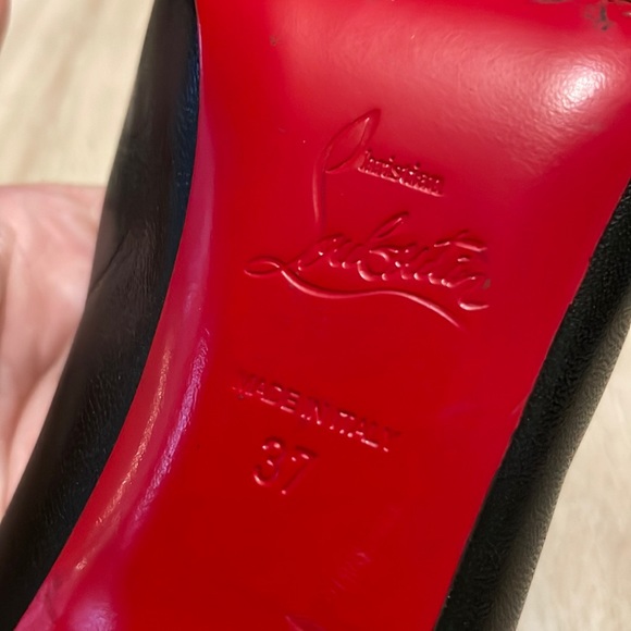 Louboutin Rolando 120MM in Black Kid Leather - 37 - Picture 9 of 9